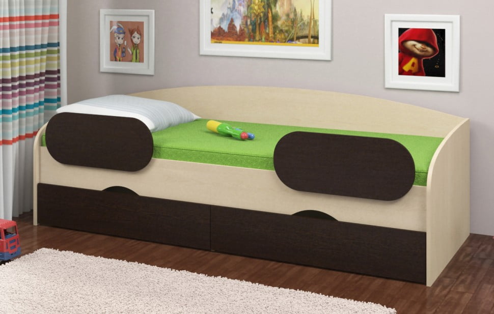 Детская кровать Соня 2 с бортиками