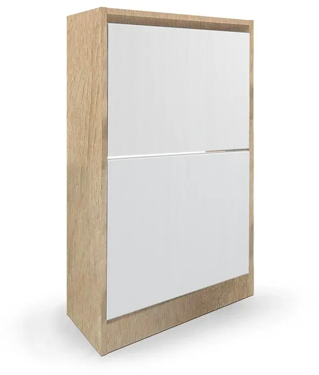 Обувница Vental Лаком-2 Дуб сонома/Белый