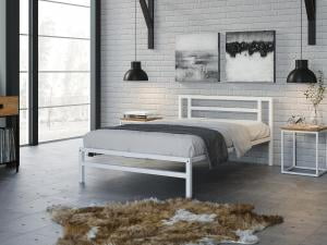 Односпальная кровать Титан 120 Белый