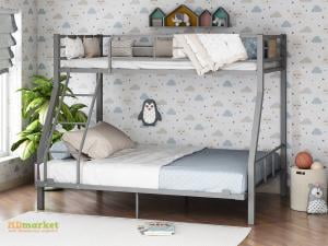 Двухъярусная кровать Гранада-1 140 Серый