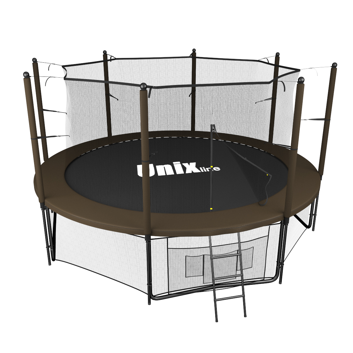 Батут UNIX line Black&Brown 10 ft / 244 см (inside)