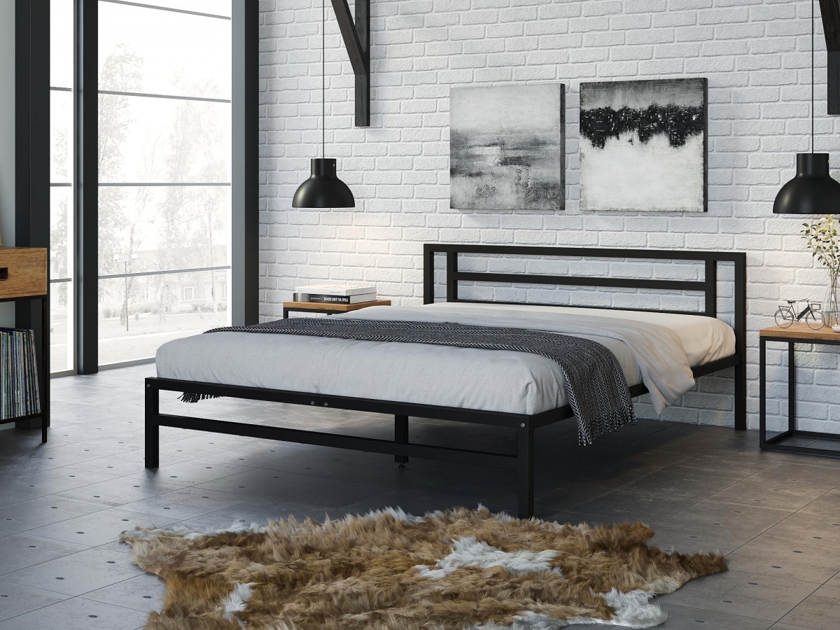 Двуспальная кровать Титан Черный