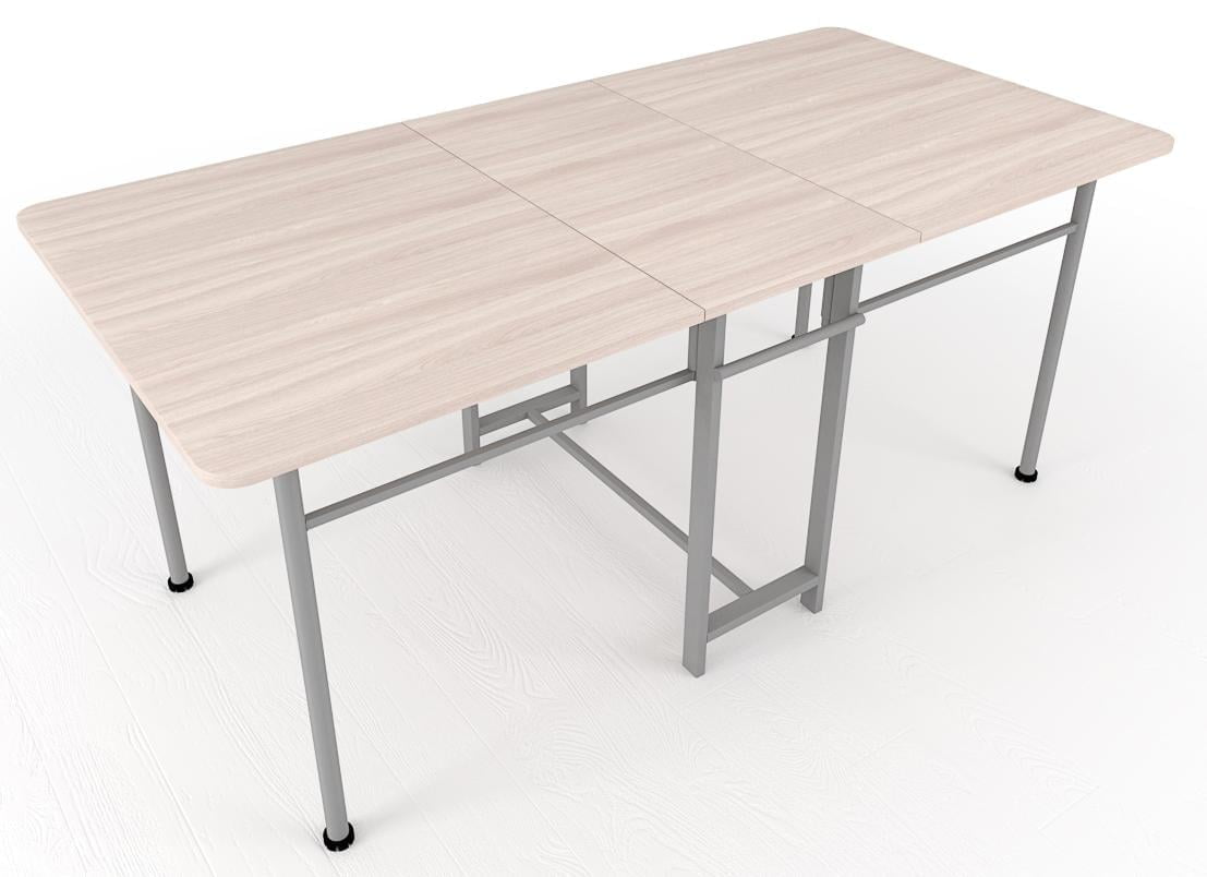 Стол-книжка Standart 2 Plus Шимо светлый/Серебро (185х100)
