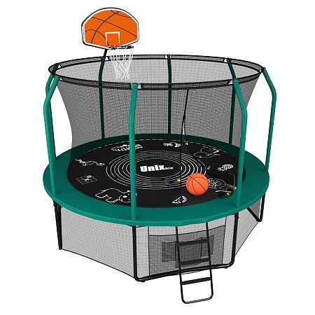 фото Батут UNIX line SUPREME GAME 10 ft / 305 см (green) картинка Батут UNIX line SUPREME GAME 10 ft / 305 см (green)