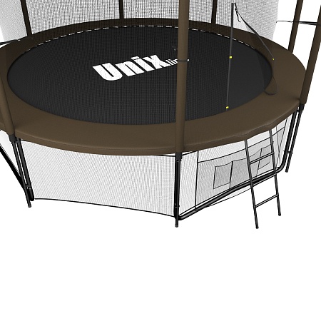 картинка Батут UNIX line Black&Brown 12 ft / 366 см (inside)