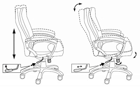 картинка Кресло руководителя Б15 коричневый