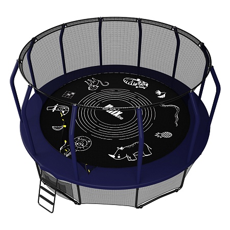 картинка Батут UNIX line SUPREME GAME 12 ft / 366 см (blue)