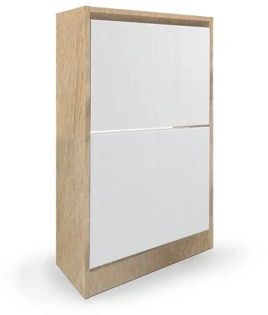 Обувница Vental Лаком-2 Дуб сонома/Белый