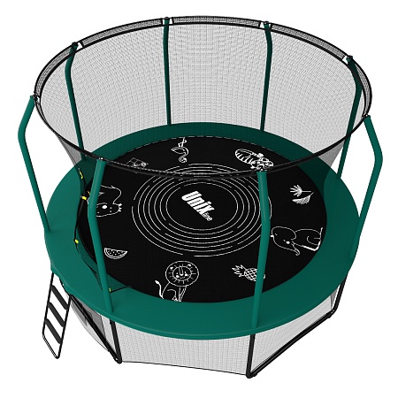 картинка Батут UNIX line SUPREME GAME 8 ft / 244 см (green)