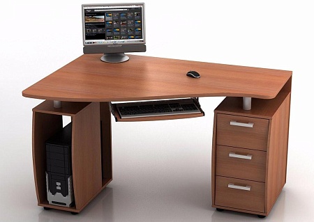 Фото Угловой компьютерный стол КС-14У Ибис BMS Картинка Угловой компьютерный стол КС-14У Ибис BMS