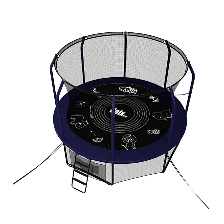картинка Батут UNIX line SUPREME GAME 10 ft / 305 см (blue)