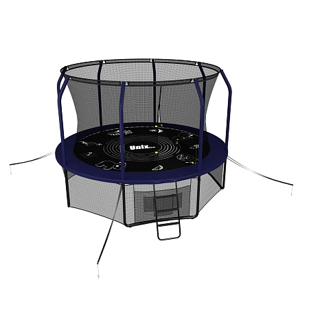 фото Батут UNIX line SUPREME GAME 8 ft / 244 см (blue) картинка Батут UNIX line SUPREME GAME 8 ft / 244 см (blue)