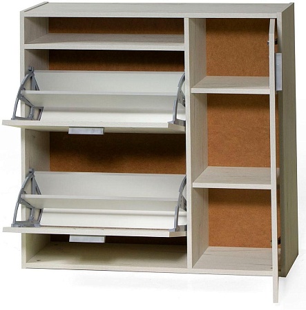 Обувница Вентал ШК-2 белый текстурный