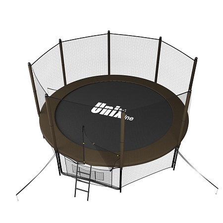 картинка Батут UNIX line Black&Brown 10 ft / 244 см (outside)