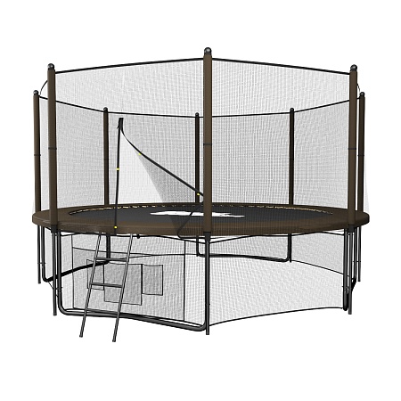 картинка Батут UNIX line Black&Brown 10 ft / 244 см (outside)