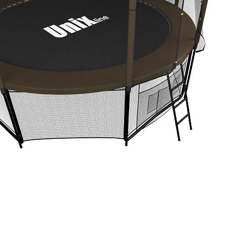 картинка Батут UNIX line Black&Brown 8 ft / 244 см (outside)