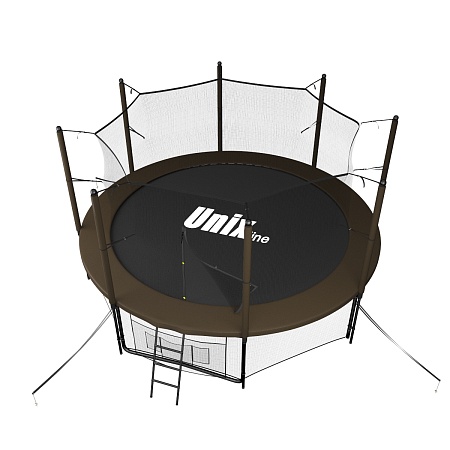 картинка Батут UNIX line Black&Brown 12 ft / 366 см (inside)